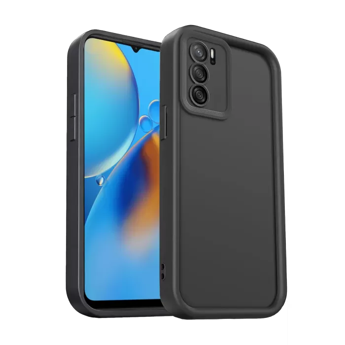 Newface Oppo A16 Kılıf Viera Silikon - Siyah