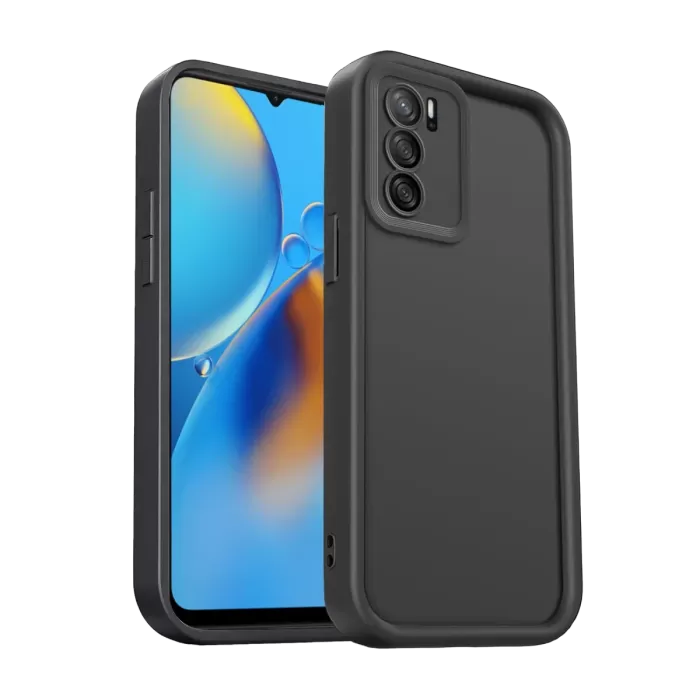 Newface Oppo A16 Kılıf Viera Silikon - Siyah