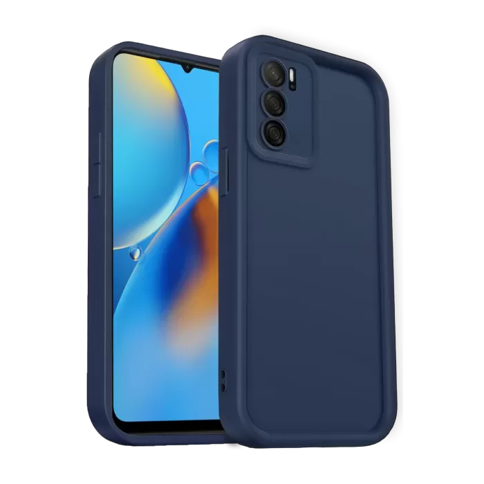 Newface Oppo A16 Kılıf Viera Silikon - Lacivert