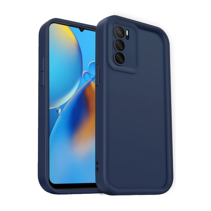 Newface Oppo A16 Kılıf Viera Silikon - Lacivert