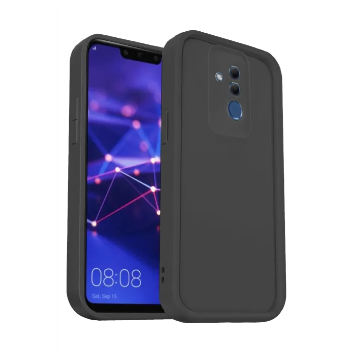 Newface Huawei Mate 20 Lite Kılıf Viera Silikon - Siyah