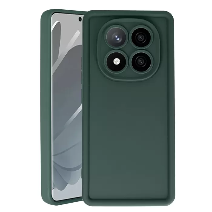 Newface Xiaomi Redmi Note 14 Pro 5G Kılıf Viera Silikon - Koyu Yeşil
