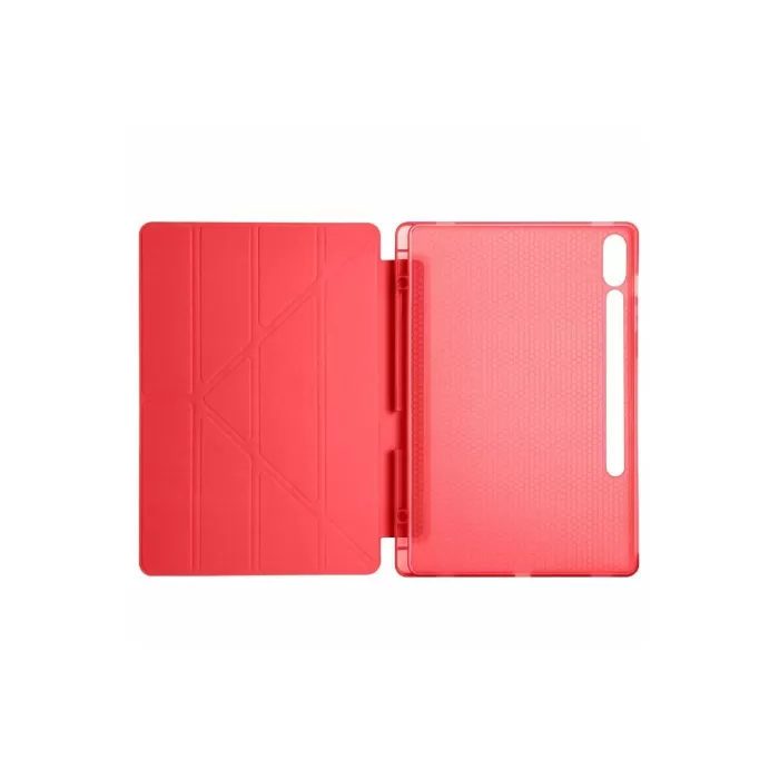 Newface Samsung Galaxy X510 Tab S9 FE 11 Kılıf Kalemlikli Mars Tablet Kılıfı - Kırmızı