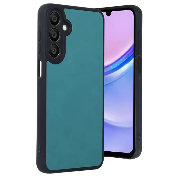 Newface Samsung Galaxy S24 FE Kılıf Aras Deri Kapak - Açık Yeşil