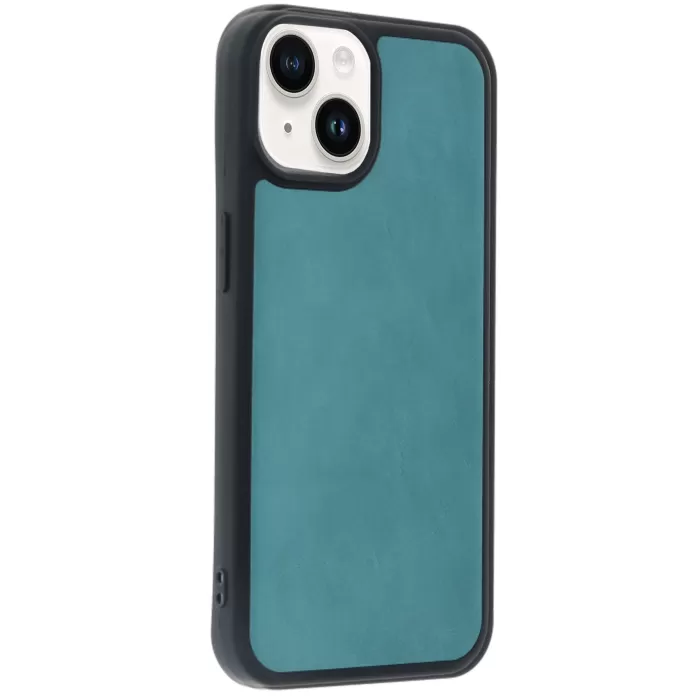 Newface iPhone 14 Kılıf Aras Deri Kapak - Açık Yeşil