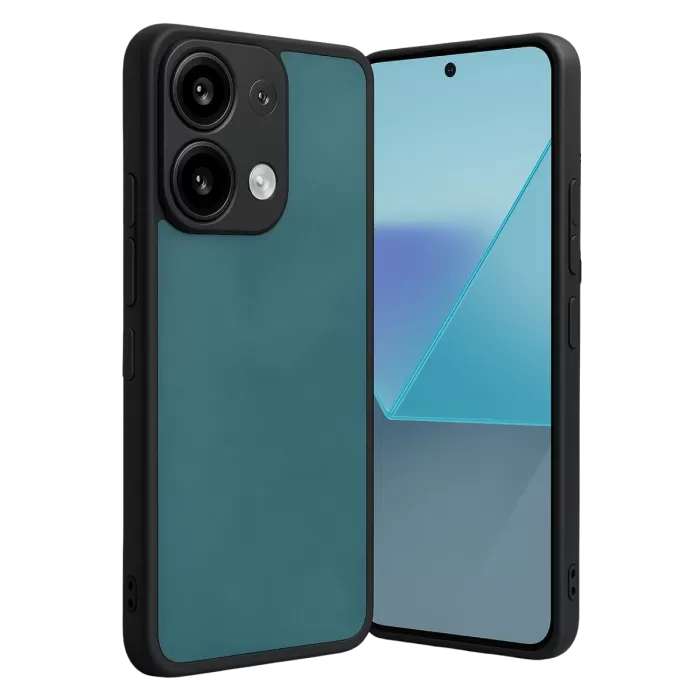 Newface Xiaomi Redmi Note 13 4G Kılıf Aras Deri Kapak - Açık Yeşil