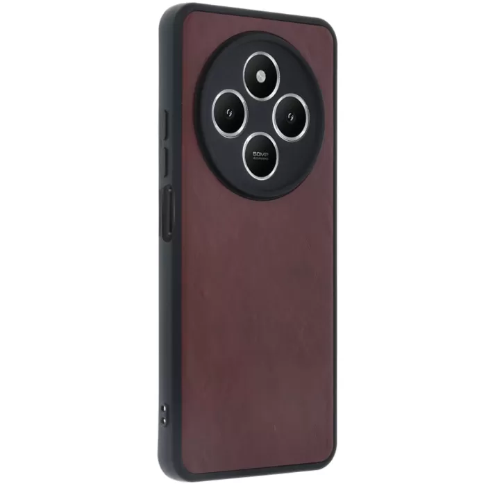 Newface Xiaomi Redmi 14C Kılıf Aras Deri Kapak - Bordo