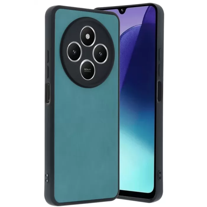 Newface Xiaomi Redmi 14C Kılıf Aras Deri Kapak - Açık Yeşil