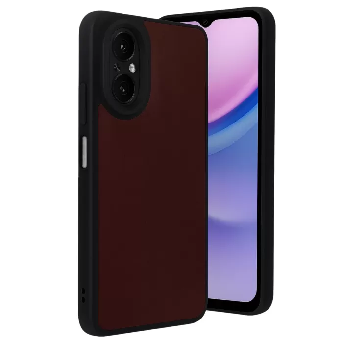 Newface Realme 12 Lite Kılıf Aras Deri Kapak - Bordo