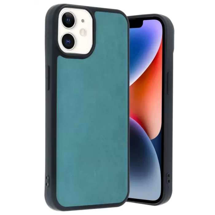 Newface iPhone 11 Kılıf Aras Deri Kapak - Açık Yeşil