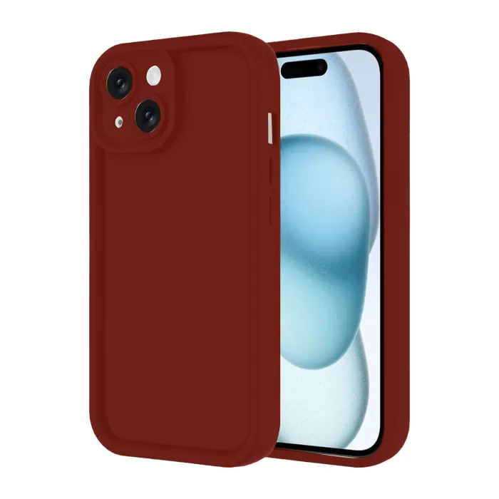 Newface iPhone 14 Kılıf Viera Silikon - Bordo