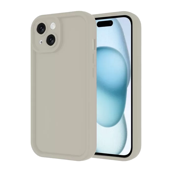 Newface iPhone 14 Kılıf Viera Silikon - Krem