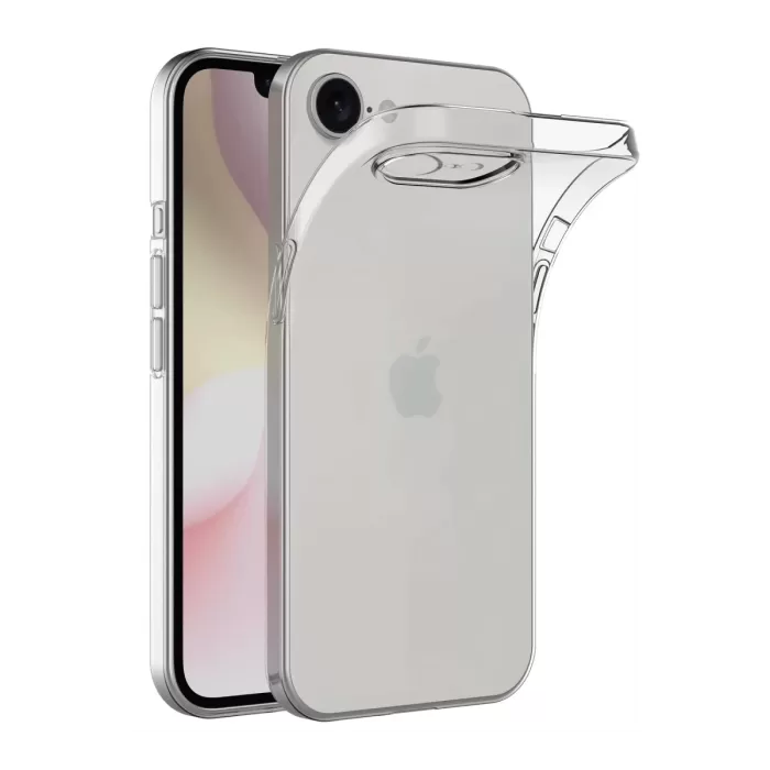Newface iPhone 16E Kılıf Lüx Şeffaf Silikon