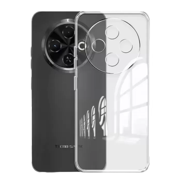 Newface Tecno Spark 30C Kılıf Lüx Şeffaf Silikon