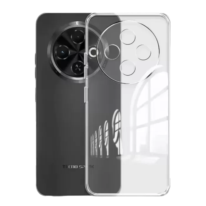Newface Tecno Spark 30C Kılıf Lüx Şeffaf Silikon