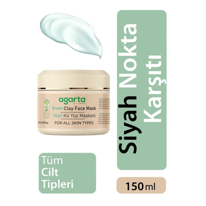 Yeşil Kil Yüz Maskesi 150 ml