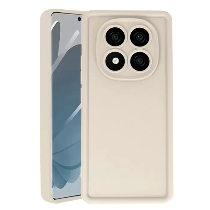 Newface Xiaomi Redmi Note 14 Pro 5G Kılıf Viera Silikon - Krem