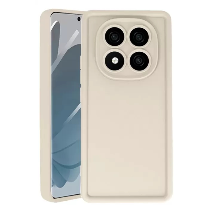 Newface Xiaomi Redmi Note 14 Pro 5G Kılıf Viera Silikon - Krem