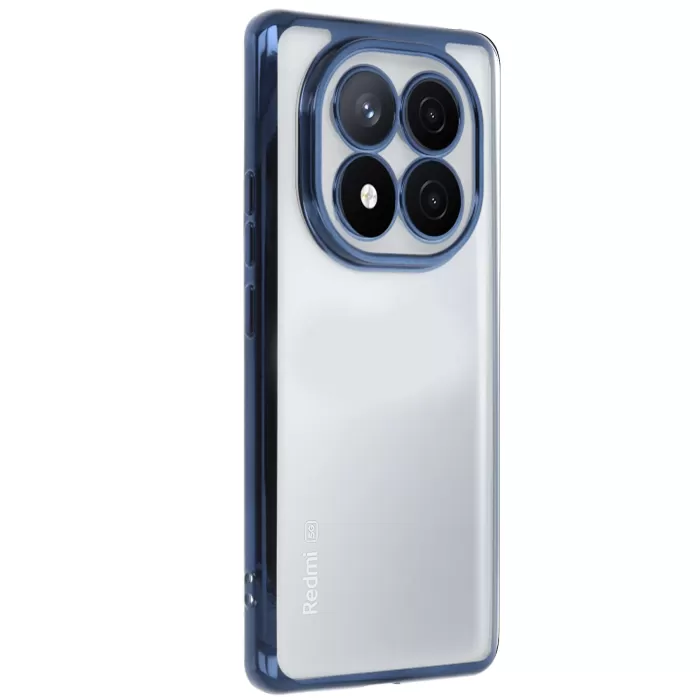 Newface Xiaomi Redmi Note 14 Pro Plus Kılıf Razer Lensli Silikon - Lacivert