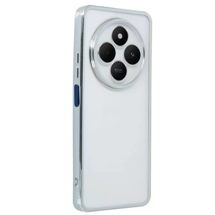 Newface Xiaomi Redmi 14C Kılıf Razer Lensli Silikon - Gümüş