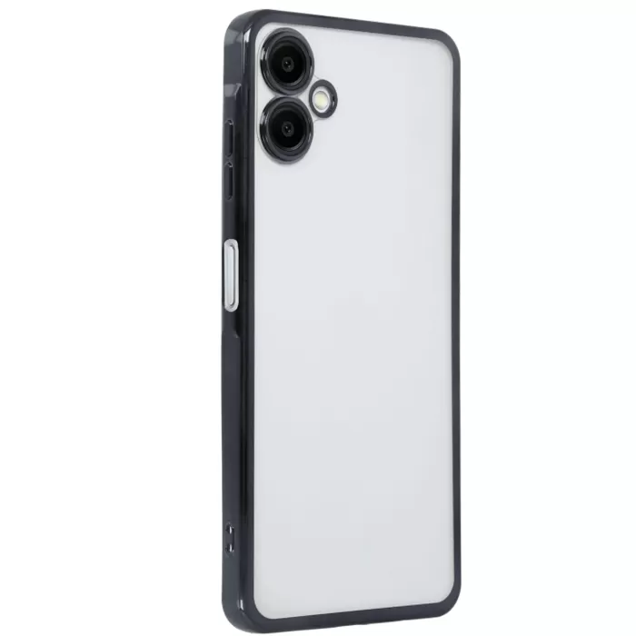 Newface Samsung Galaxy A06 Kılıf Razer Lensli Silikon - Siyah