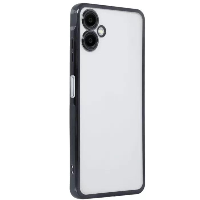 Newface Samsung Galaxy A06 Kılıf Razer Lensli Silikon - Siyah