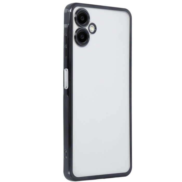 Newface Samsung Galaxy A06 Kılıf Razer Lensli Silikon - Siyah