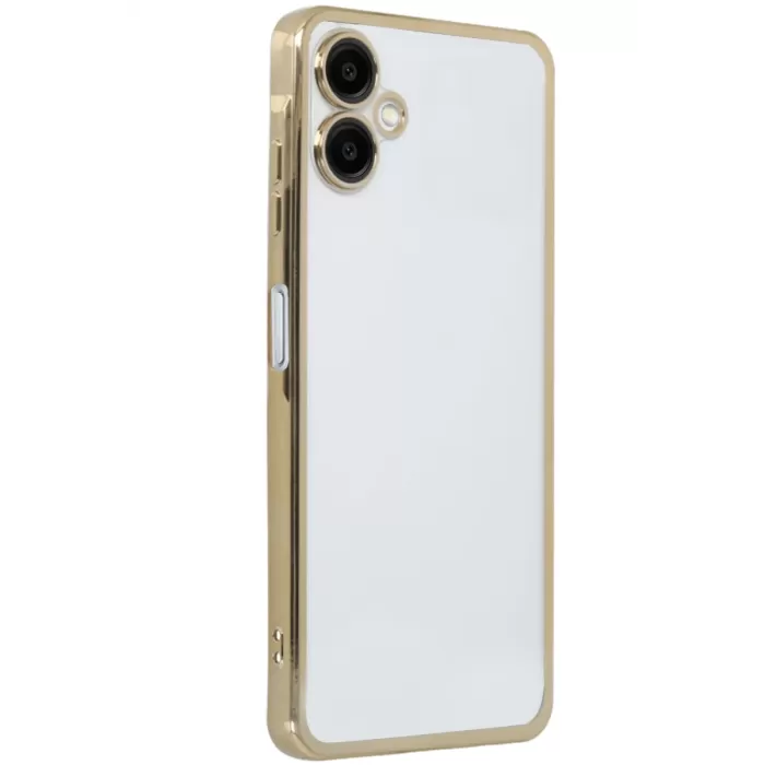 Newface Samsung Galaxy A06 Kılıf Razer Lensli Silikon - Gold