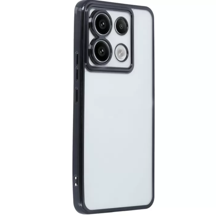 Newface Xiaomi Redmi Note 13 Pro 5G Kılıf Razer Lensli Silikon - Siyah