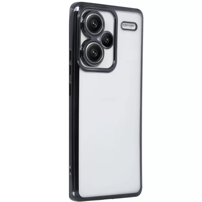 Newface Xiaomi Redmi Note 13 Pro Plus Kılıf Razer Lensli Silikon - Siyah