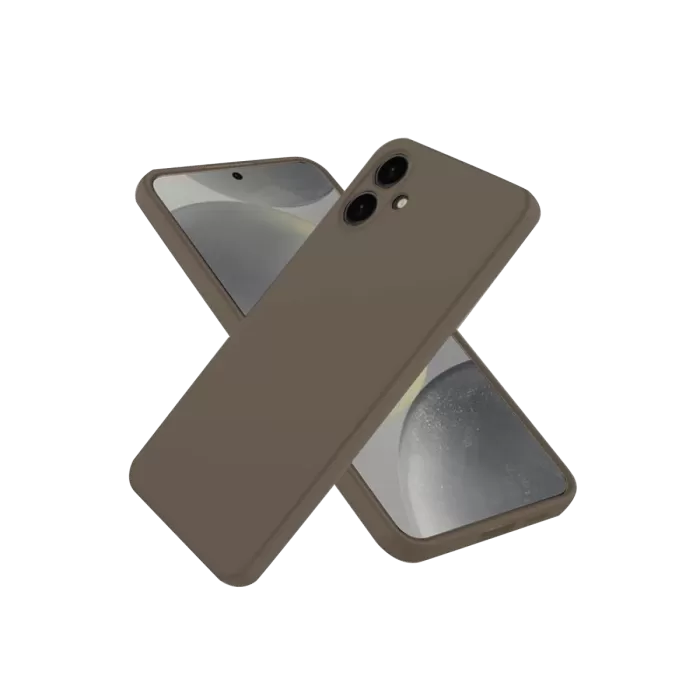 Newface Samsung Galaxy A06 Kılıf First Silikon - Kahverengi