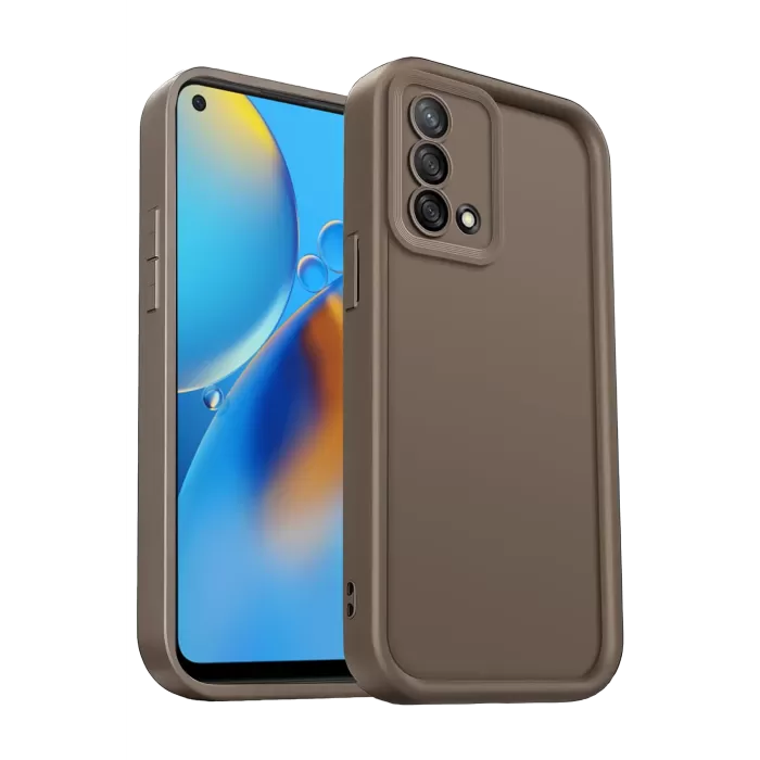 Newface Oppo A74 4G Kılıf Viera Silikon - Kahverengi