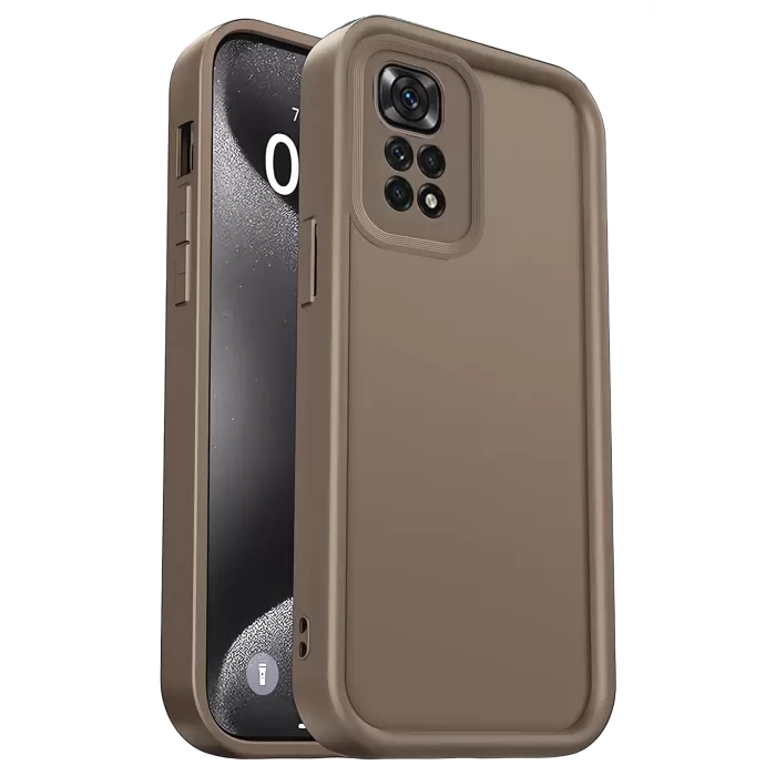 Newface Xiaomi Redmi 10 2022 Kılıf Viera Silikon - Kahverengi