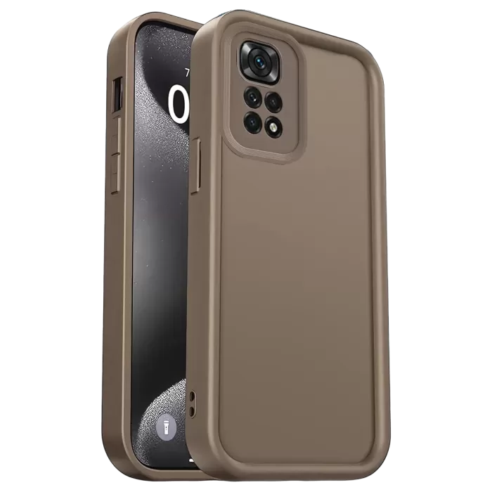 Newface Xiaomi Redmi 10 2022 Kılıf Viera Silikon - Kahverengi