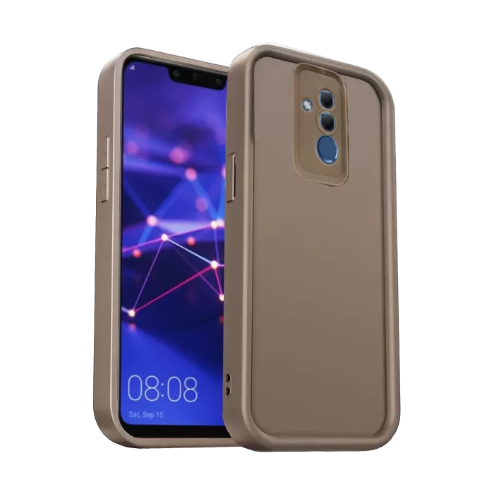 Newface Huawei Mate 20 Lite Kılıf Viera Silikon - Kahverengi