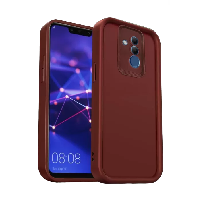 Newface Huawei Mate 20 Lite Kılıf Viera Silikon - Bordo