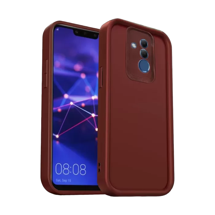 Newface Huawei Mate 20 Lite Kılıf Viera Silikon - Bordo