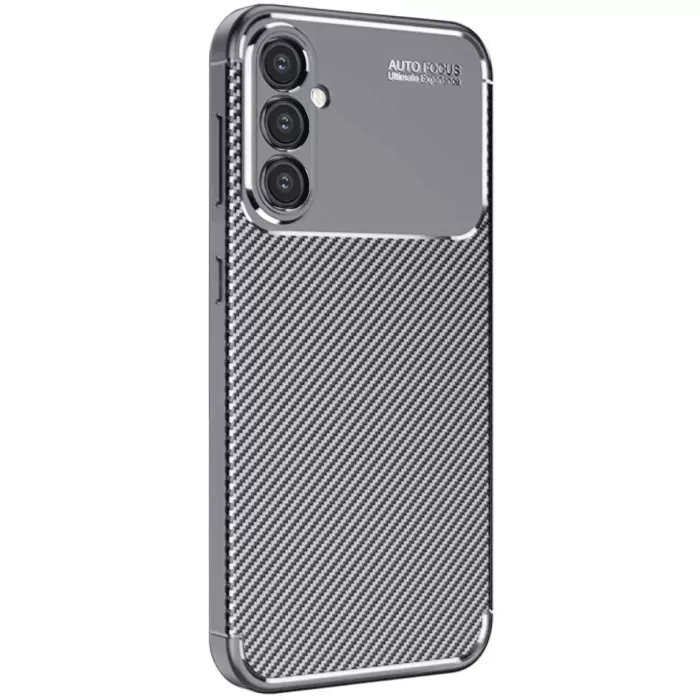 Newface Samsung Galaxy A16 5G Kılıf Auto Focus Karbon Kapak - Gri