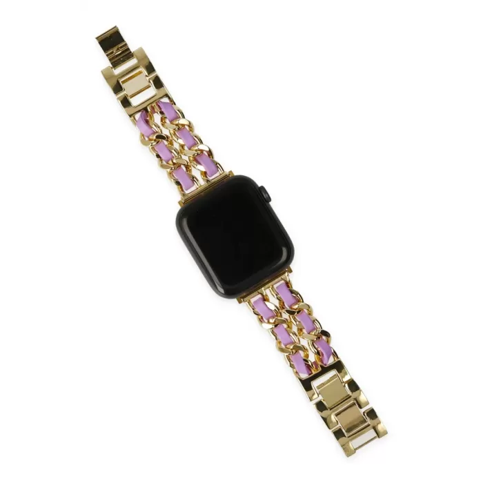 Newface Watch 22mm KR405 Metal Bakla Kordon - Lila