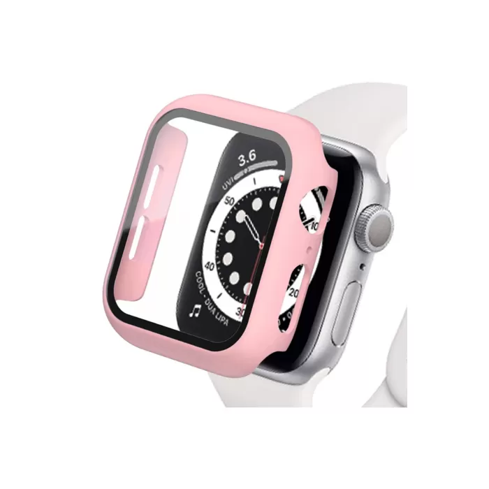 Newface Apple Watch 44mm Camlı Kasa Ekran Koruyucu - Rose