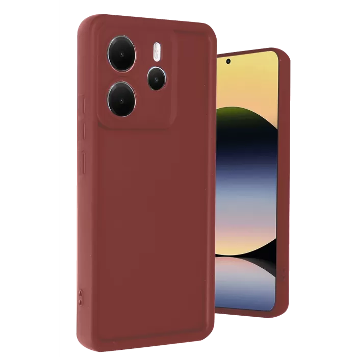 Newface Xiaomi Redmi Note 14 4G Kılıf Viera Silikon - Bordo