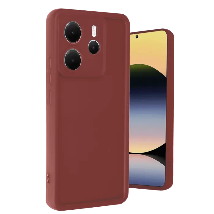 Newface Xiaomi Redmi Note 14 4G Kılıf Viera Silikon - Bordo