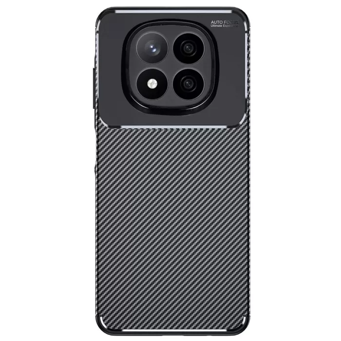 Newface Xiaomi Redmi Note 14 Pro 4G Kılıf Auto Focus Karbon Kapak - Siyah
