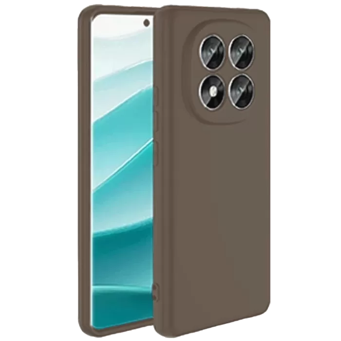 Newface Xiaomi Redmi Note 14 Pro 4G Kılıf First Silikon - Kahverengi