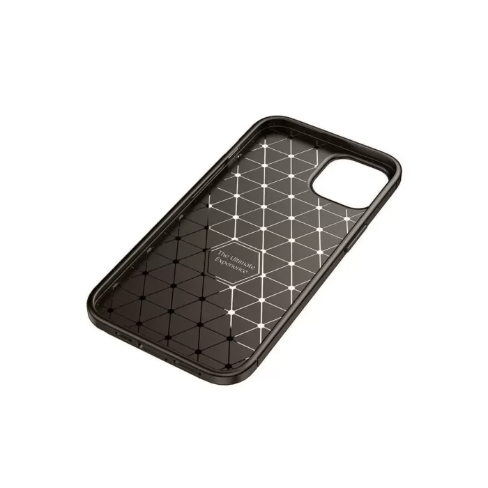 Newface iPhone 14 Kılıf Auto Focus Karbon Kapak - Kahverengi