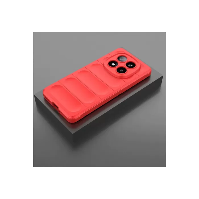 Newface Xiaomi Redmi Note 14 Pro 4G Kılıf Optimum Silikon - Kırmızı