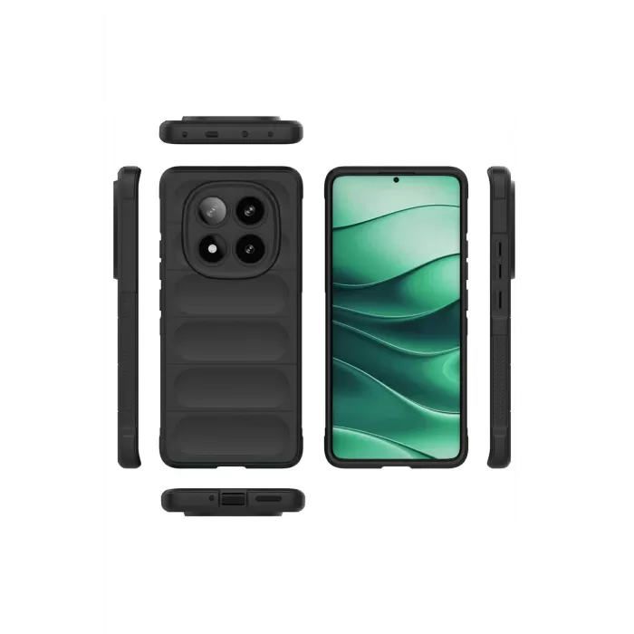 Newface Xiaomi Redmi Note 14 Pro 4G Kılıf Optimum Silikon - Koyu Yeşil