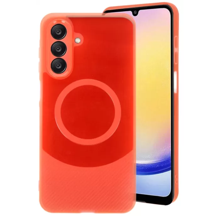 Newface Samsung A16 5G Kılıf Maya Karbon Kapak - Kırmızı