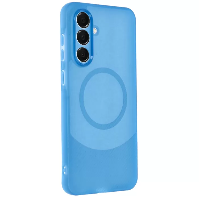 Newface Samsung A16 5G Kılıf Maya Karbon Kapak - Mavi