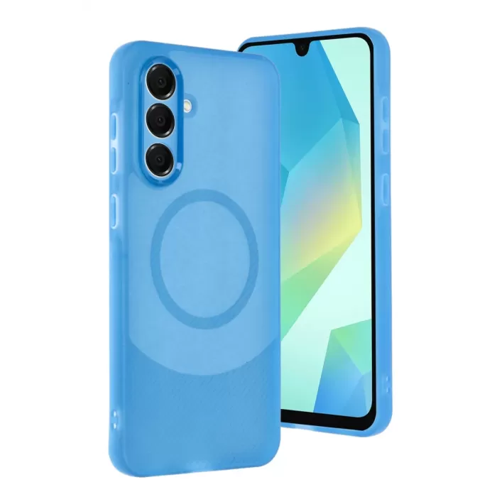 Newface Samsung A16 5G Kılıf Maya Karbon Kapak - Mavi